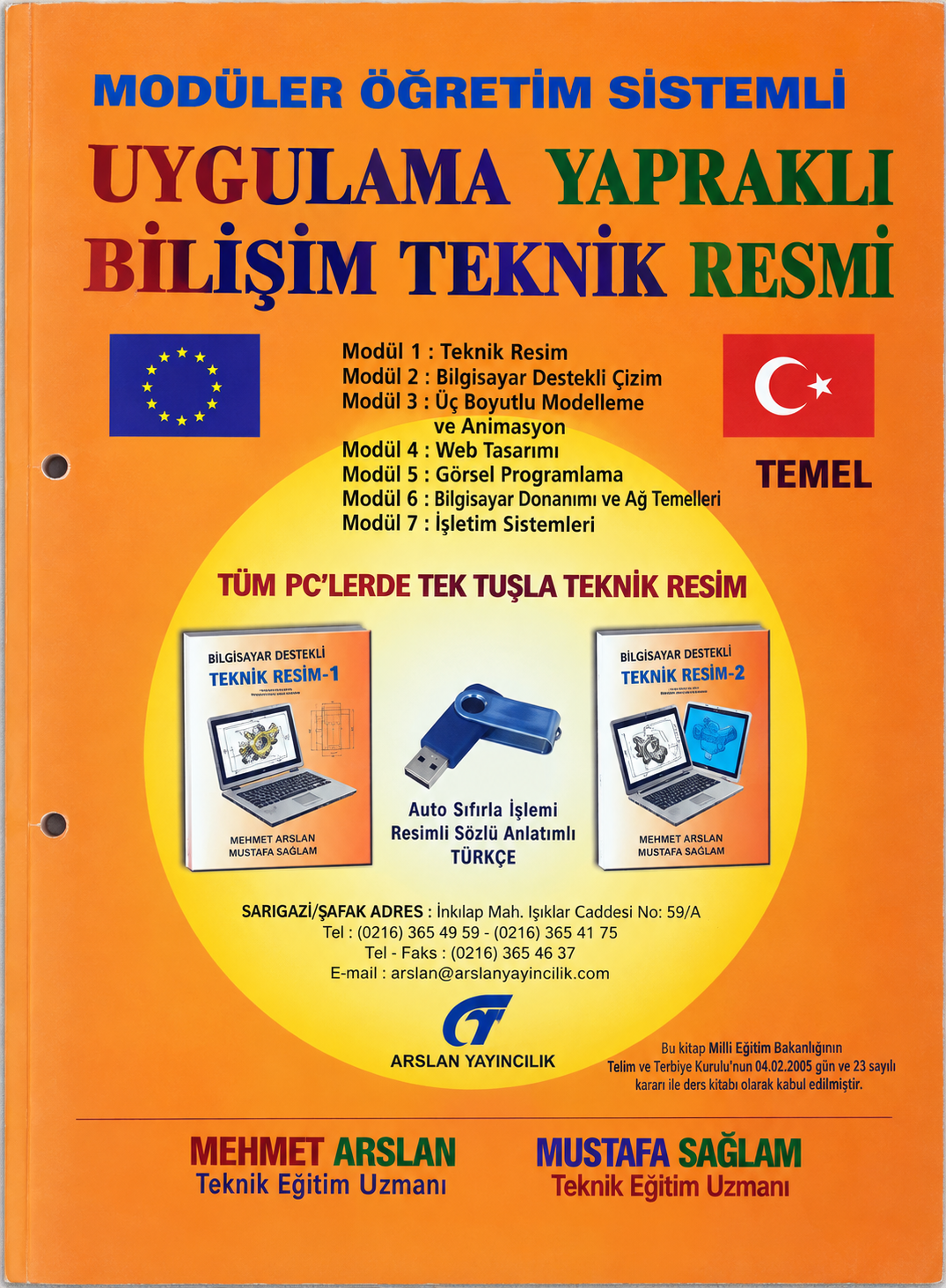 Mehmet Arslan ve Mustafa Sağlam Bilişim Teknik Resmi kitap kapağı
